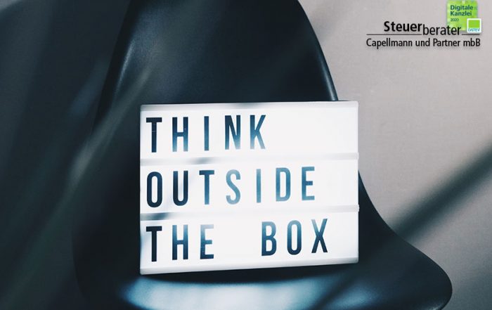 "Think outside the box" Foto - Steuerberater Capellmann